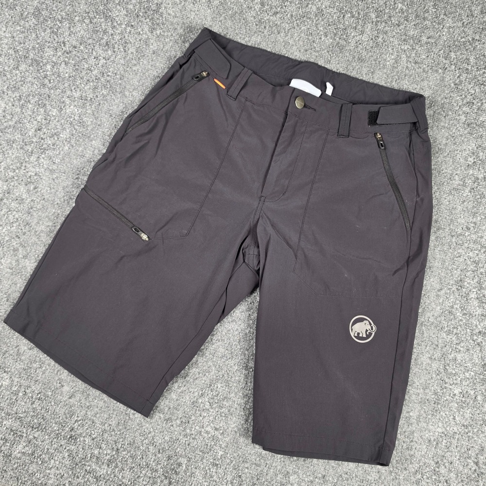 Mammut Runbold Shorts Mens 32 Dark Grey Hiking Trekking Stretch 1023-00710